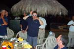 John demonstrating the sprinkler